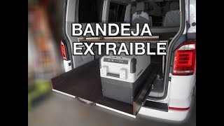 CAMPERIZAR FURGONETA  Montaje Bandeja Extraible [upl. by Knowland]