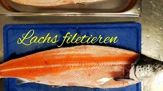 Lachs filetieren schuppen und entgräten tippsundtricks [upl. by Yrallih506]