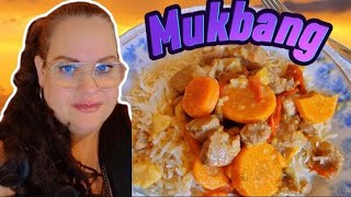 Mukbang  köttgryta med ris [upl. by Amle]