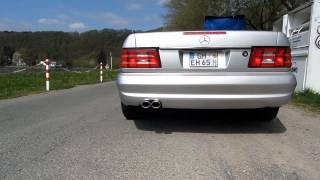 Mercedes Benz SL 500 Sound Exhaust [upl. by Alletsirhc730]