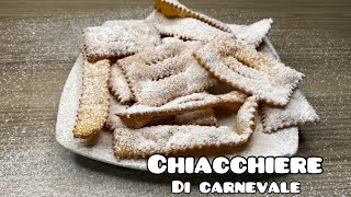 Chiacchiere di carnevale  ricetta della nonna  facile e veloce [upl. by Raina]