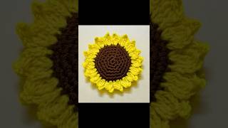 Crochet Sunflower tutorial for beginners  Surajmukhi ka Phool shorts youtubeshorts crochet [upl. by Garmaise]