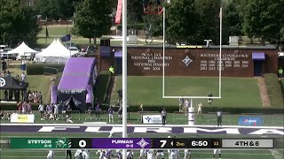 SoCon Football Furman vs Stetson [upl. by Anauqes]