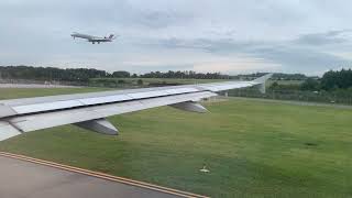 A320 Takeoff and Climb from Charlotte North Carolina [upl. by Campman]