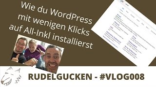 Wordpress Installation auf AllInkl in Deutsch  erfolgswolf [upl. by Godden]