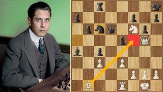 The Move of All Moves  Capablanca vs Marshall  Game 11 [upl. by Iknarf643]