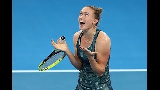 2018 Brisbane International Semifinal  Aliaksandra Sasnovich v Sevastova  WTA Highlights [upl. by Mag628]