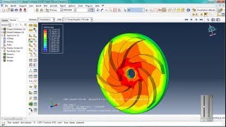 Simulation water effect over the impeller by using cosimulation method in abaqus [upl. by Eerej91]