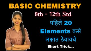 Basic concepts of chemistry  Elements Valencies with their tricks [upl. by Lorrie]