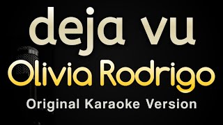 deja vu  Olivia Rodrigo Karaoke Songs With Lyrics  Original Key [upl. by Caffrey]