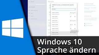 Windows 10 Sprache ändern ✅ Tutorial [upl. by Lareine466]