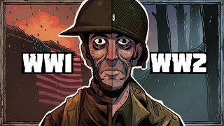 The WORLD WARS From Americas Perspective Full Documentary  Animated History [upl. by Anaiek]