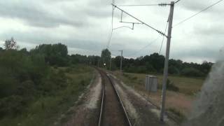 TGV en cabine arrière Entrée de la LGV Atlantique [upl. by Dub]