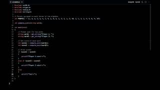 Harvard CS 50 Week 2  PSET 2  Scrabble  Solution [upl. by Pedersen]