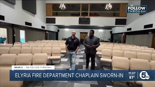 Elyria pastor sworn in as city fire departments new chaplain [upl. by Nitreb]