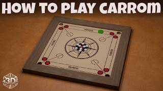 How To Play Carrom Board Game  Rules  Instructions [upl. by Ttergram]