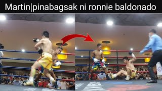 Carl jammes martin vs ronnie baldonado full fight martin pinabagsak sa round 2 [upl. by Etram693]