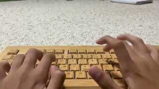 This is what my wooden keyboard sound like ASMRtyping shorts [upl. by Abagael663]