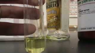 Testing for unsaturation in oils  Bromine added to oils [upl. by Ignacio640]