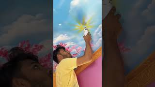 Sky celing desigin painting wallpainting homedecor [upl. by Bigod]