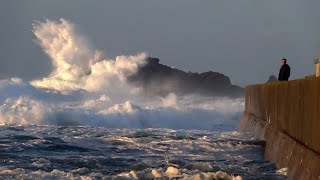 Tempête à SaintGuénolé le 29 octobre 2023 [upl. by Jehial616]