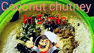 How to make coconut chutney🥥chutney in 5 minutesesay to make coconut chutneyJENEFAs Recipes [upl. by Nile432]