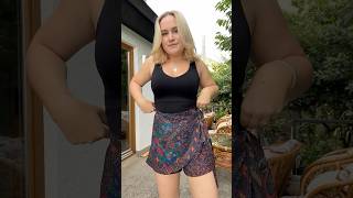 PART 2  Hosenrock nähen 🤎 sewing diy nähen kleidung sewingtutorial kurzehose sewingtips [upl. by Simsar409]