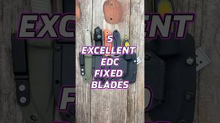 5 Excellent EDC Fixed Blades edc shorts blade knife pocketknife [upl. by Ehrsam408]