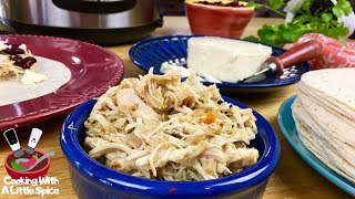 Simple Instant Pot Salsa Verde Chicken Recipe [upl. by Socher]