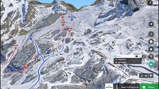 Gourette ski ressort 3D photo [upl. by Aynahs]