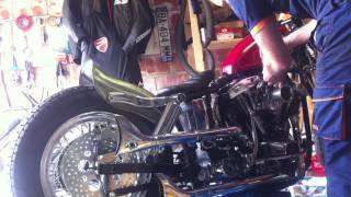 Harley Shovelhead 1979 kickstart [upl. by Oriaj]