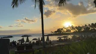 Beautiful sunset at Ko Olina Resort in Honolulu [upl. by Eirrahs]