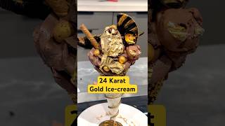 24 Karat Gold Icecream in Mumbai 😱😱 📍Icecream Works Bandra foodmaniacindia mumbai gold [upl. by Ulita]