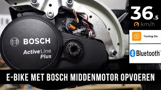 EBike met Bosch middenmotor opvoeren  Bluetooth Speedbox [upl. by Martguerita]