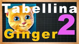 TABELLINA DEL 2  TALKING GINGER  LEZIONE DI MATEMATICA [upl. by Tenom]