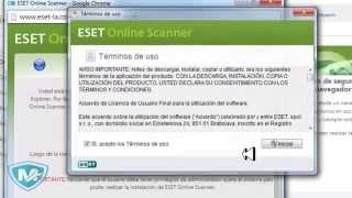 Como instalar y ejecutar ESET Online Escáner Mantenimiento Seguro [upl. by Agee430]