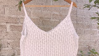 cómo tejer una blusa de tirantes a crochet  blusa Clarita 🧶 crochet diy tejido ganchillofacil [upl. by Eca]