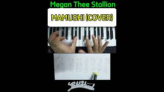 mamushi piano cover TUTORIAL shorts playpiano music [upl. by Calista]