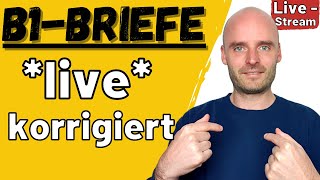 Benjamin korrigiert live eure B1 Briefe  Telc B1  Brief schreiben B1 [upl. by Haeluj]