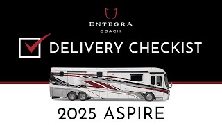 2025 Aspire Delivery Checklist Entegra Coach [upl. by Venator]