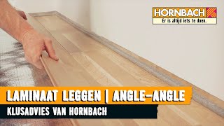 Laminaat leggen met HORNBACH Legsysteem AngleAngle [upl. by Anilegnave556]