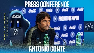 LIVE  La conferenza stampa di Mister Antonio Conte in vista di Cagliari  Napoli [upl. by Groveman]