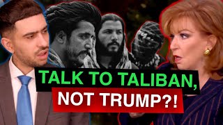 Joy Behar CONFRONTED By Damon For Asserting Media Can Talk to the Taliban But NOT Trump Satire [upl. by Deevan]