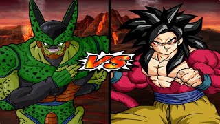 Semi Perfect Cell vs SSJ4 Goku Budokai Tenkaichi 4 Request [upl. by Africa974]