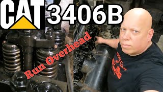 Caterpillar 3406B Valve and Jake Adjustment Made Easy Tune Up Orwell [upl. by Eatnoj]