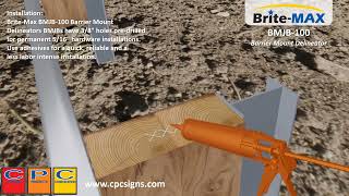 CPC BriteMax BMJB100 Barrier Mount Delineator Installation [upl. by Bushey]