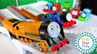 Thomas amp Friends Tomy Vs Trackmaster Toy Train Races [upl. by Suh115]