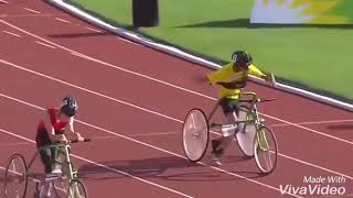 special olympics wheelchair race [upl. by Havot]