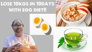 How to lose 10kgs in 10 days with egg dietVersatile Vicky [upl. by Sitruc]