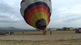 Mongolfiera Gonfiaggio e Decollo Aeroporto di Guidonia Roma  Video [upl. by Oloap473]